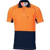 3719 HiVis Cotton Backed Cool-Breeze Contrast Polo