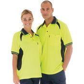 3901 Cool-Breeze Contrast Mesh Polo - short sleeve